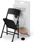 DS. DISTINCTIVE STYLE Mini Chair 1/6 Scale Furniture Doll Chair, Black Tiny Folding Chair for Dollhouse