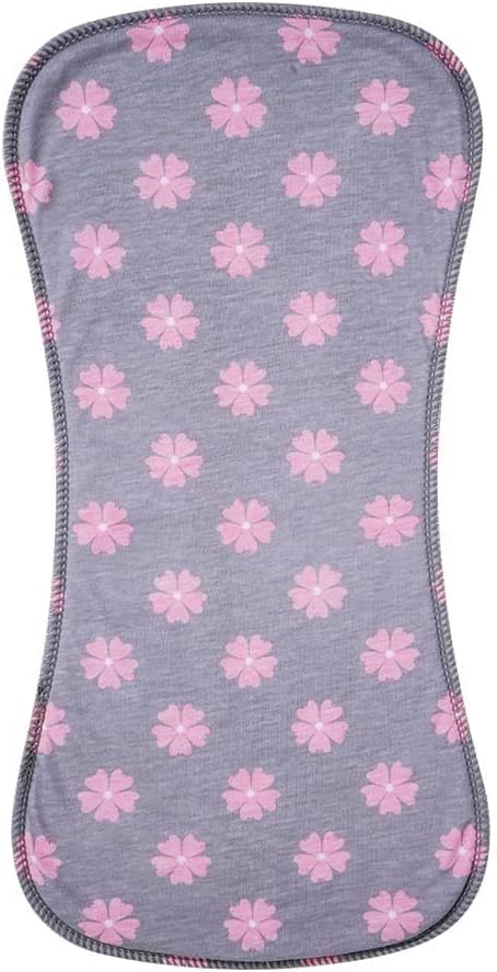 Gelisite 6 Pack (Pink02) Cotton Baby Burp Cloths Extra Absorbent Soft for Baby Boys and Girls