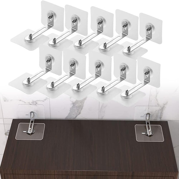 No-Drill Anti-Tip Furniture Anchors, Heavy Duty Adhesive Straps for Dresser, Bookshelf &