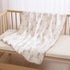 Gunnaicat 40"x40" Baby Soft Muslin Thick Blanket Cotton and Dotted Backing Double Layer Receiving Blanket Bunny