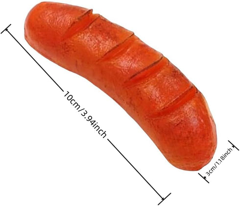 Generic 8 PCS Fake Artificial Hot Dog Fake Sausage Simulated hot Dog,Artificial Food Model Fake Lifelike Simulated Food