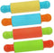 Toyvian 4pcs Painted Clay Rolling Pin Tools, Small Pastry Rolling Pin for Kids Playdough Kit