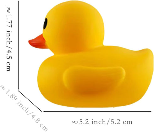 Lanhuiddup 2 inches (10 Yellow Rubber Ducks(No Bebe Noise), Without Holes Bath Toys - Floating Waterproof Duckies Gift