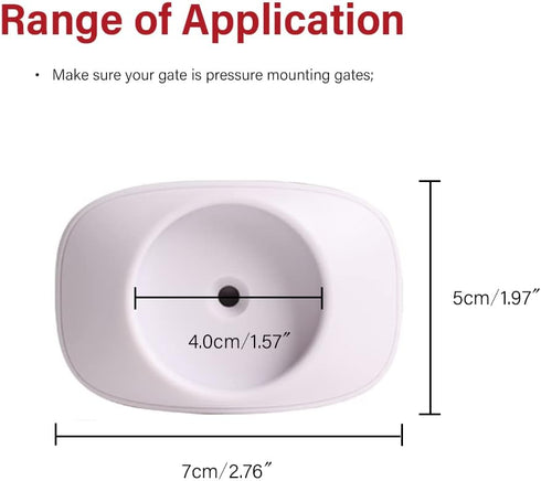 EUDEMON Safety Baby Gate Wall Protector - Wall Saver for Pressure Mounted Gate, 4 Pack, White