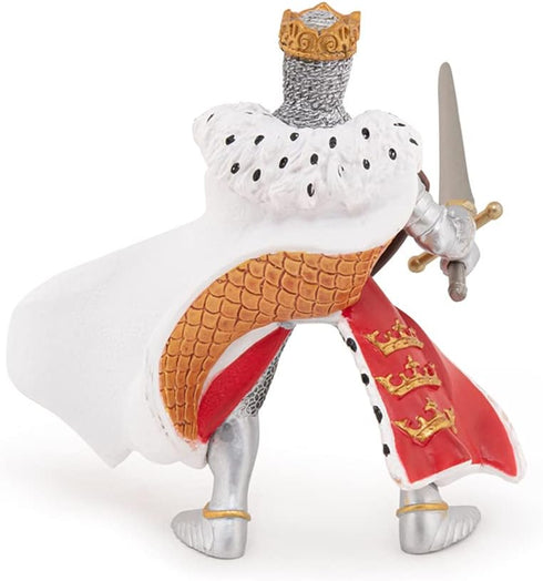 Papo 39950 - Hand-Painted Medieval Fantasy Red King Arthur Figurine - Collectible for Boys and Girls 3 Years Old