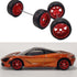 Alloy 1:64 Wheels Tires, Rubber Scale Alloy Wheels with Rubber Tires, Model Alloy and Accessories
