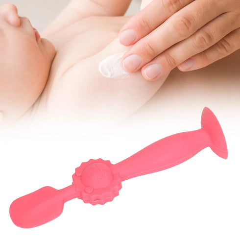 Generic Baby Butt Cream, Applicator Soft Silicone Skin Friendly Suction Base Diaper Cream Spatula (Red)