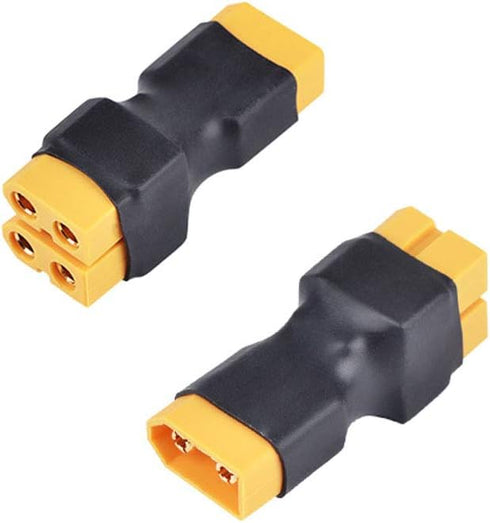 2PCS No Wire XT60 Male to 2 XT-60 Female Parallel Battery Connectors for RC NiHM Lipo Battery