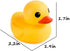 Preschool Bath Toys - Rubber Floating Squeaky Baby Wash Shower Toy for Toddlers, 12 Pcs (Yellow Duck)