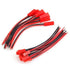 10 Pairs 100mm JST 2 Pin Connector Plug Lead Wire for RC Li-Po Battery Discharge ESC BEC Board Male & Female 22AWG