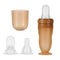 BOXOB Baby Food Bottle, 3-in-1 Silicone Food Dispensing Squeeze Feeder Multifunctional Baby Milk