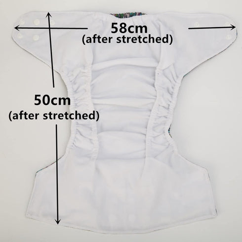 Sigzagor 2 7 to Years Old Cloth Diaper Nappy Pocket Reusable Washable Junior Big Baby Kids Toddler (Foxes Trees)