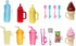 Barbie Replacement Parts for Fresh 'n Fun Food Truck Doll Playset - GMW07 Drink Cups, Ice Cream, Silverware