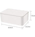 DEF Wipes Dispenser - Polypropylene Baby Wipes Case, Keeps Wet Tissue Fresh, Easy Open and Close, Non-Slip (White)
