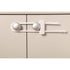 Dreambaby Sliding Cabinet Locks - Child Proof Latches, 6 Pack, White, Model L715