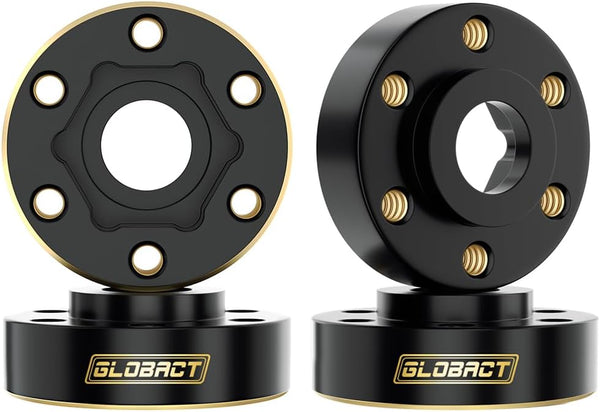 GLOBACT 12mm Brass Weights, Extended Wheel Hex Hubs, 51g Counterweight for 1/10 Trx4 Trx6 Axial
