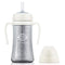 GROSMIMI Spill Proof Magic Sippy Cup with Straw and Handle for Baby and Toddlers, Customizable, BPA Free 10 oz (White)