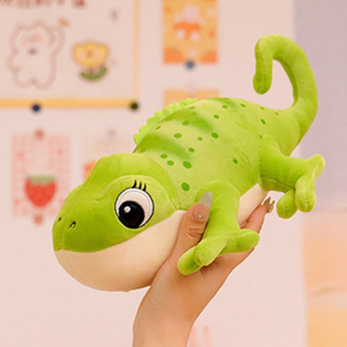 Cute Chameleon Stuffed Animal, 11.8 Inches Green Plush Doll Toy for Kids
