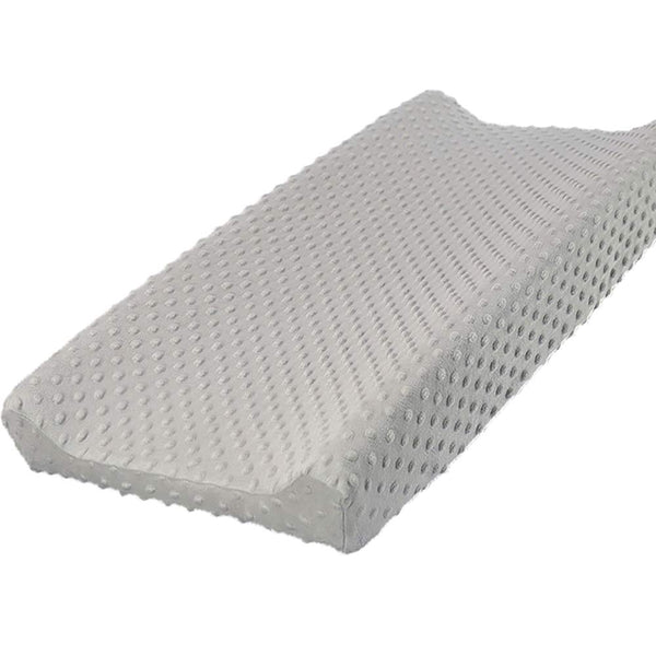 Owlowla Changing Pad Cover, Soft Minky Dots Changing Table Sheets for Baby Boy and Girl (Silver Gray)