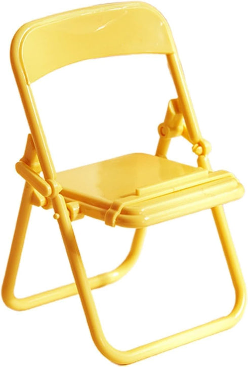 5Pcs Multicolour Mini Folding Back Small Chair, Dollhouse Miniature Plastic Furniture Accessories