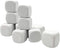White EVA Foam Dices for Kids, Graffiti-Building Blocks, Creative Painting Party Supplies, 12PCS