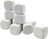 White EVA Foam Dices for Kids, Graffiti-Building Blocks, Creative Painting Party Supplies, 12PCS
