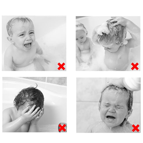 Generic Baby Shower Cap Shield - Adjustable Waterproof Shower Visor for Kids, Soft Baby Hair Washing Shield with Ear
