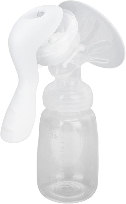 Shanrya Breast Pump, Adjustable Suction Silicone Hand Pump Breastfeeding, Portable Manual Breast Pump