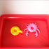 Topwon Inflatable Sand Tray - Portable Sand Box with Sand Molds - Random Color, 27.5x27.5