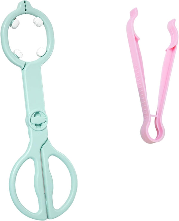 Baby Bottle Tong, Anti-Slip Pacifier Bottle Tongs, Silicone Baby Safety Bottle Holder,