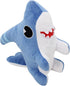 Large Shark Dog Stuffed Animal Plush Toy, Kawaii Shark Puppy Plushie Doll (Blue)
