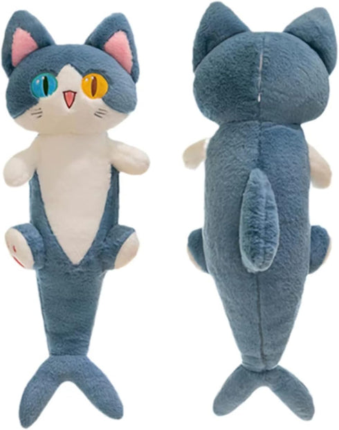 FANGYU Cute Plush Shark Cat Toy, Cartoon Soft Stuffed Pillow (50cm/19.6in)