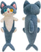FANGYU Cute Plush Shark Cat Toy, Cartoon Soft Stuffed Pillow (50cm/19.6in)