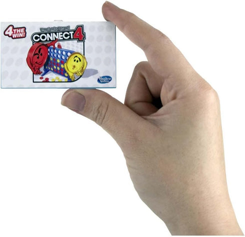 Connect 4 Board Game, World's Smallest, Miniature, Multicolor, for Ages 6 and Up