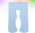 SHOWERORO U-Shape Pregnancy Pillow Case Soft Sky Blue Maternity Support Cover Washable Cushion Case for Body Support