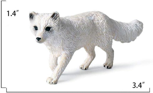 UANDME Fox Toy Figures Set - Includes Arctic Fox & Red Foxes Figurines, Cake Toppers (7 Foxes)