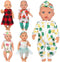 Ecore Fun 5 Sets 14-18 Inch Baby Doll Clothes and Headbands Outfits