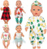 Ecore Fun 5 Sets 14-18 Inch Baby Doll Clothes and Headbands Outfits