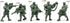 Fantasy Creature Mini Action Figure Playset - Polar Guardsmen 5 pcs Fantasy Figures, 2 inch 1/32 Scale