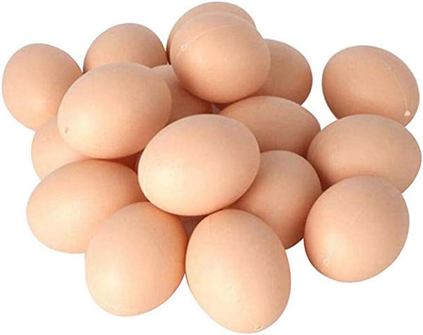 20 PCS Plastic Fake Eggs for DIY Easter Eggs, Painting and Realistic Egg Projects