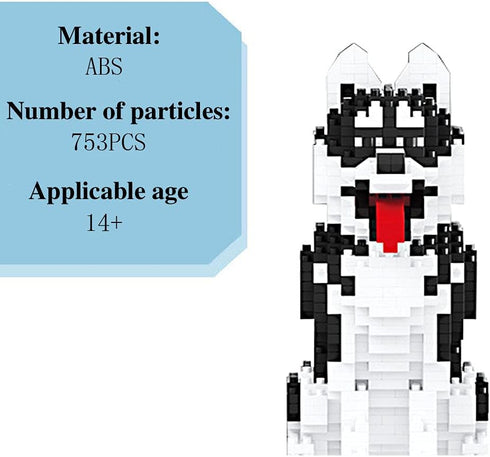 Mini Dog Building Blocks Pet Building Toy Bricks, 753 PCS Micro Mini Blocks Set for Kids or Adults