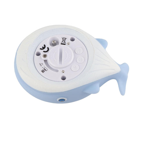 Fawfose Baby Bath Thermometer, Digital ABS Whale Shape Floating Water Temperature Thermometer with Silent Alarm