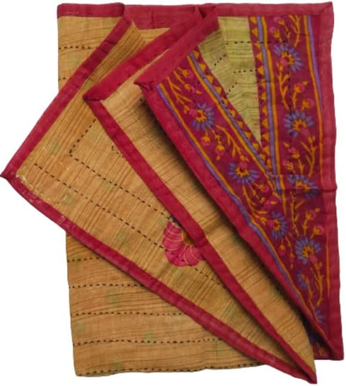 Pack 5 20 25 inch 0 6 Baby Hand Stitch Cotton Crib Sheet Kantha Nap use of Size X (Age to Month)