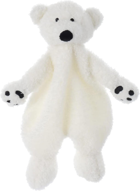 Apricot Lamb Arctic Stuffed Animals Security Blanket, White Polar Bear Infant Character, 10 Inches