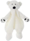 Apricot Lamb Arctic Stuffed Animals Security Blanket, White Polar Bear Infant Character, 10 Inches