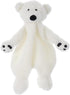 Apricot Lamb Arctic Stuffed Animals Security Blanket, White Polar Bear Infant Character, 10 Inches