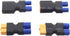 2 Pair ShareGoo RC XT60 to EC3 Plug Adapter Connector for RC FPV Drone Car Battery Charger