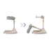 Generic 6-36 40x34x13cm) Baby Bath Stand Adjustable Height Foldable Support Plastic Bathing Rack for Infants Toddlers
