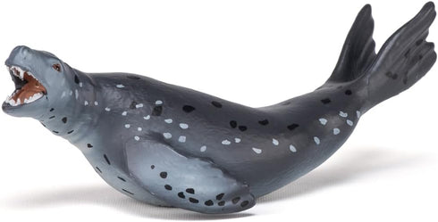 Papo Leopard Seal Figurine, Realistic Marine Life Collection, Hand Painted, Durable Educational Gift for Ages 3+
