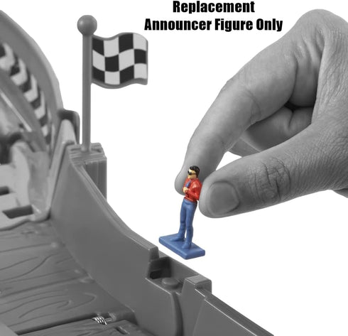 Hot Wheels Replacement Parts for Monster Trucks Wreckin' Raceway Playset - HGV12, Replacement Announcer Figure